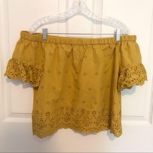 Madewell NWOT eyelet off the shoulder top